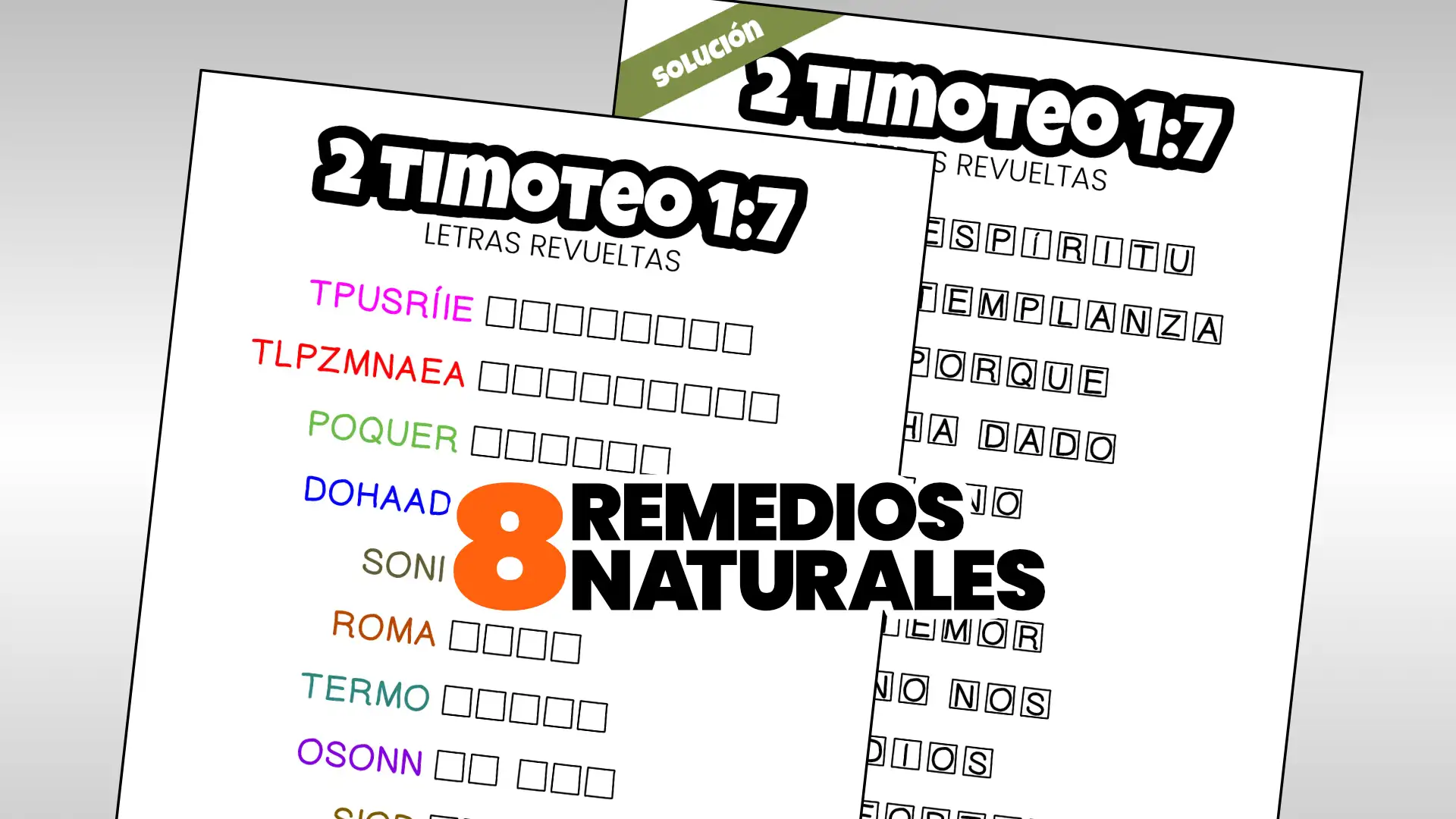 2 Timoteo 1:7 letras revueltas