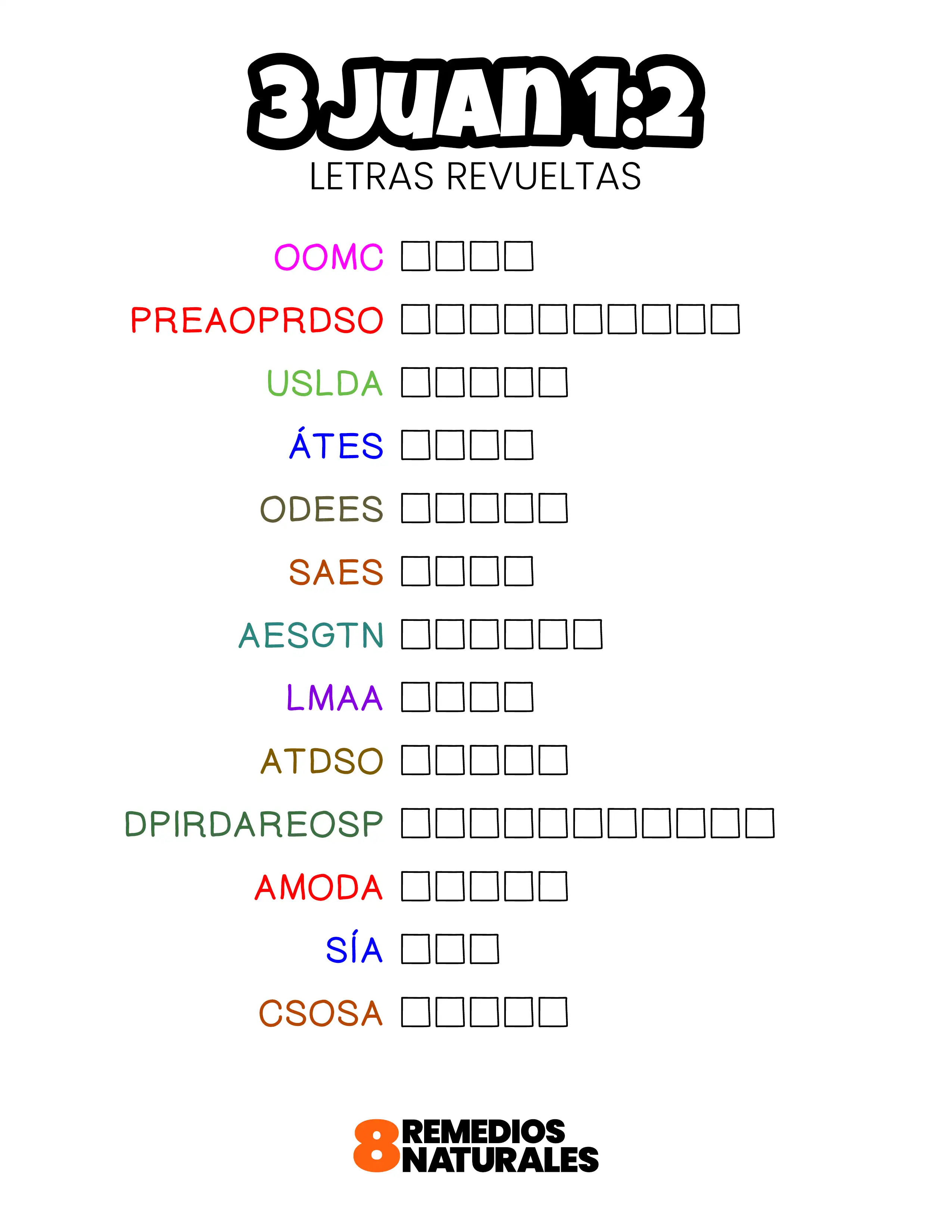 3 Juan 1:2 letras revueltas