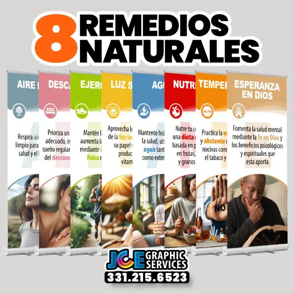 Banners de los 8 Remedios Naturales