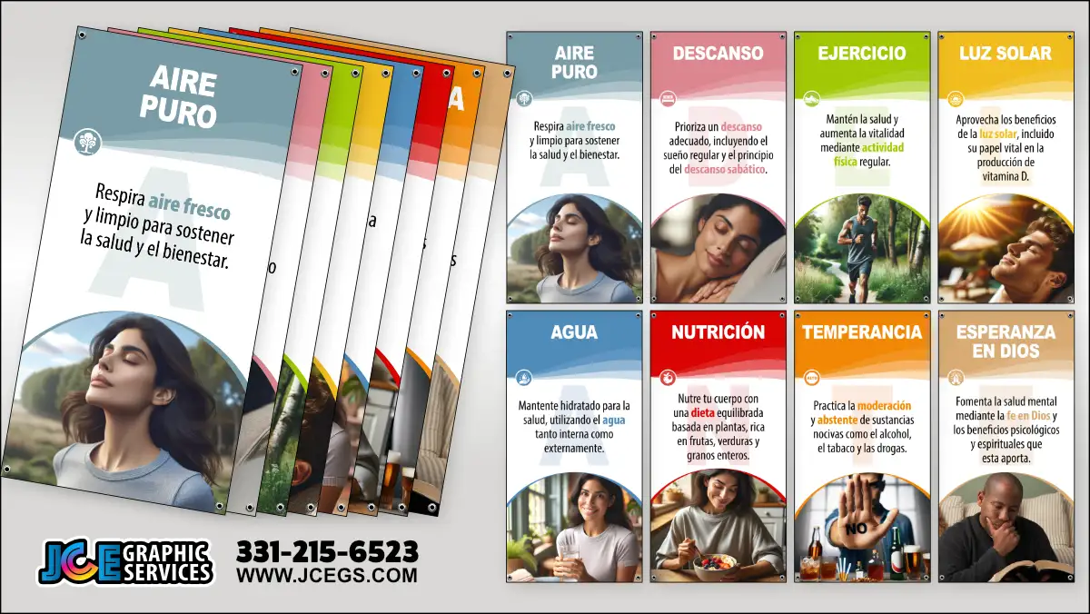 Material visual de los 8 Remedios Naturales