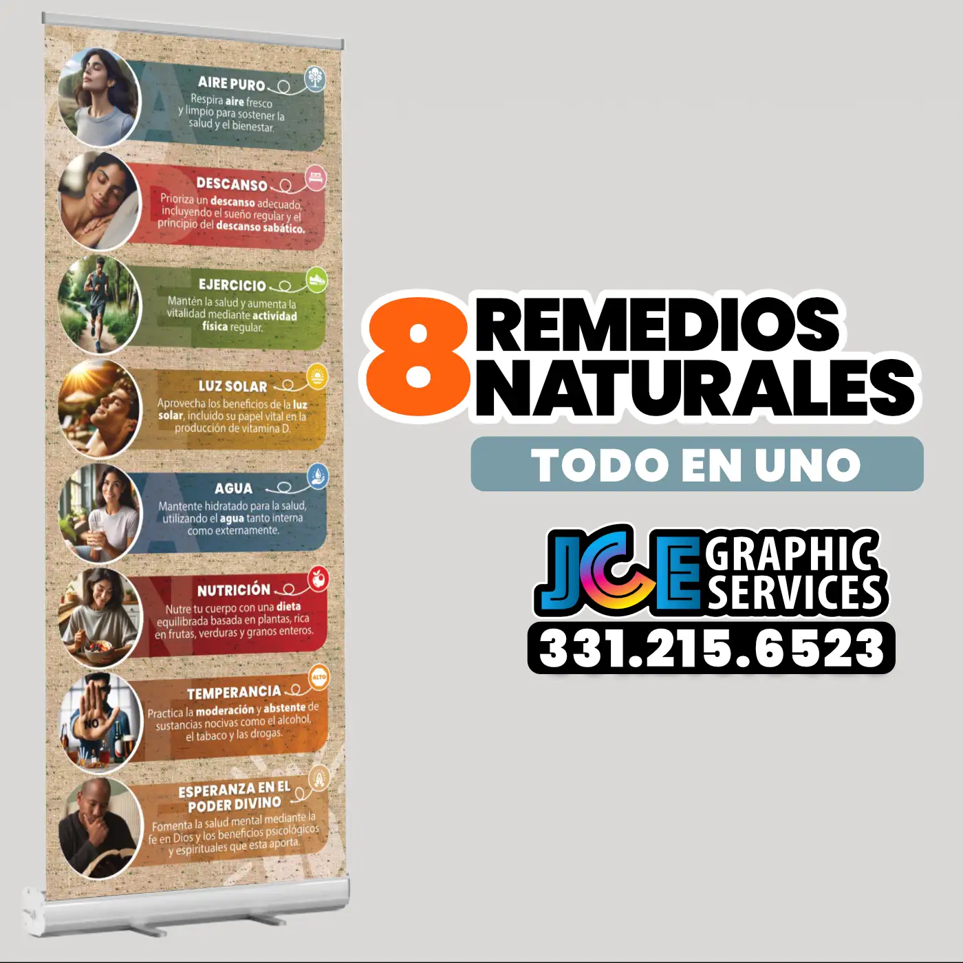 8 Remedios Naturales Banner (ADELANTE) Todo en Uno
