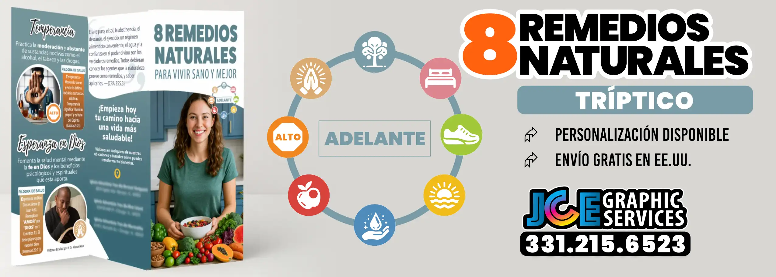 Tríptico de los 8 Remedios Naturales