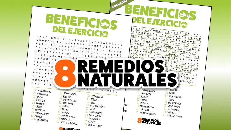 🏃 Beneficios del ejercicio: Aprende y refuerza con una sopa de letras