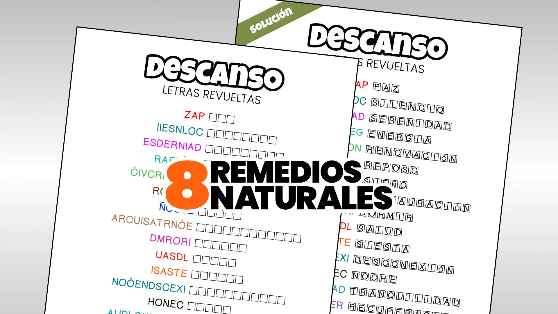 Descanso letras revueltas