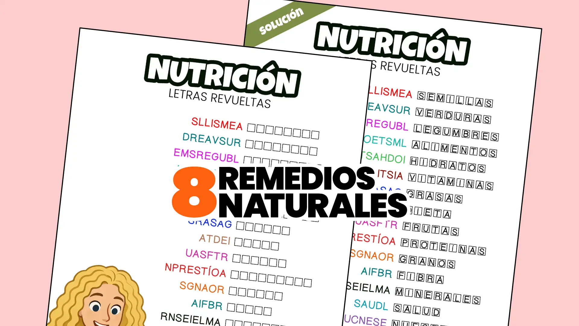 Nutrición letras revueltas