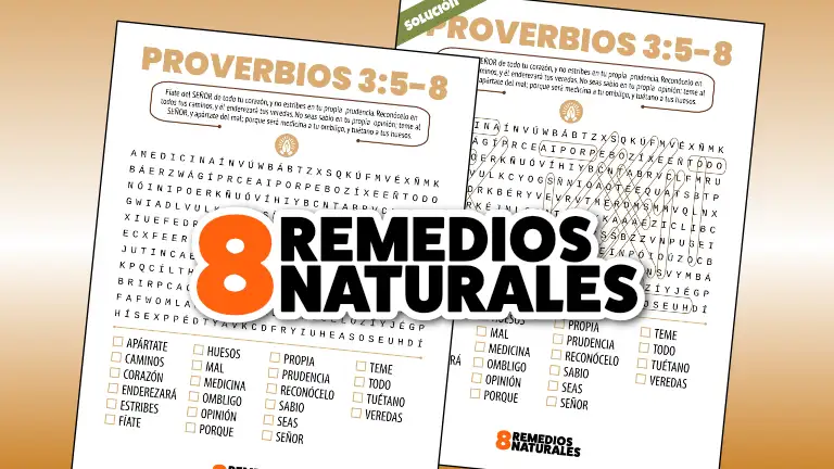 Proverbios 3:5-8 sopa de letras