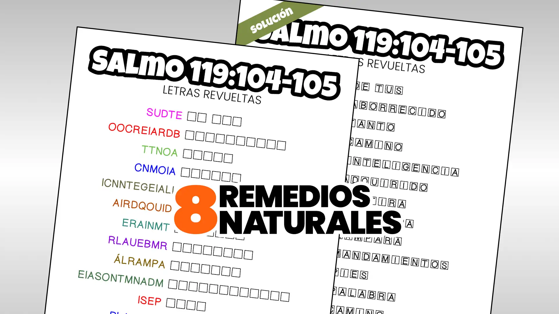 Salmo 119:104-105 letras revueltas