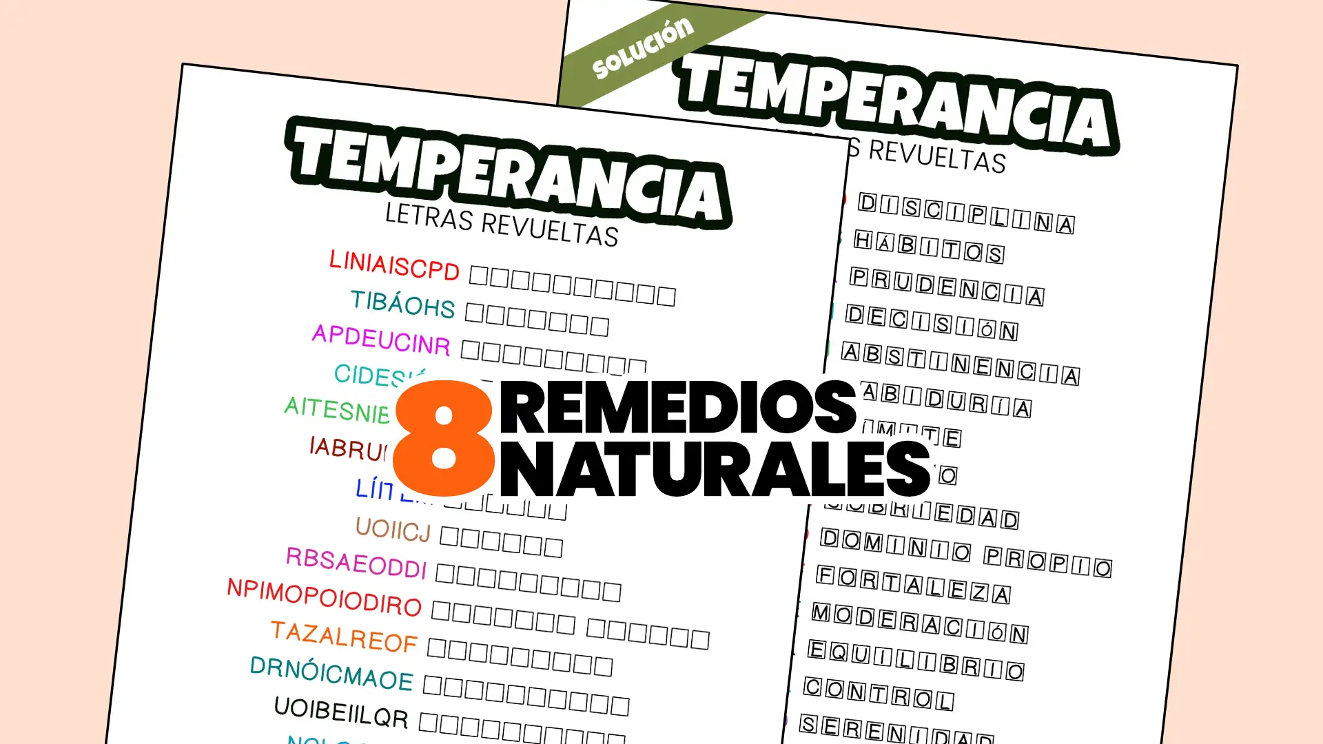 Temperancia letras revueltas
